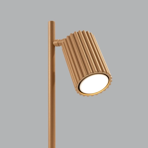Noční lampička do ložnice Karbon zlatá moderní nastavitelná SOLLUX LIGHTING 43 cm