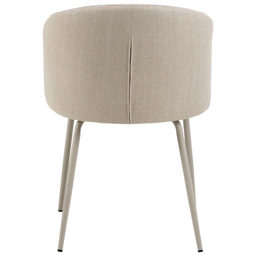 Čalouněná jídelní židle Eleonor béžová Actona skandinávská s područkami