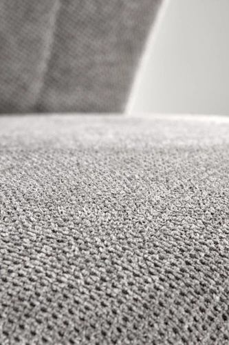 Čalouněná jídelní židle Giselle šedá, moderní na černých nohách do jídelny a obýváku Intesi