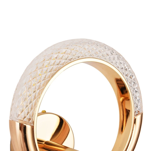 Nástěnné svítidlo JEWEL LED zlaté glamour 21 cm Step into Design do obýváku a ložnice