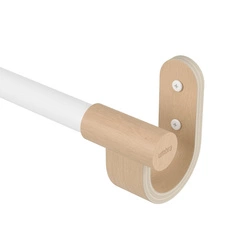 Závěsná tyč Bellwood 107–305 cm přírodní/bílá outlet