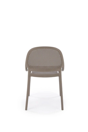 Jídelní a zahradní moderní plastová židle Lynette Intesi, snadno čistitelná, stohovatelná