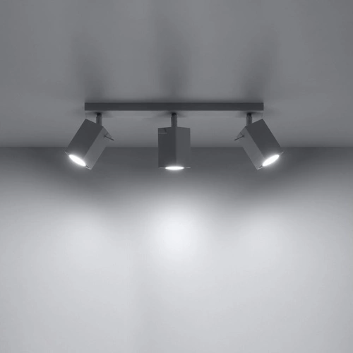 Stropní svítidlo MERIDA 3 bílá moderní kovová do obýváku, kuchyně nebo ložnice