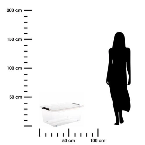 40l skladovací kontejner na kolečkách