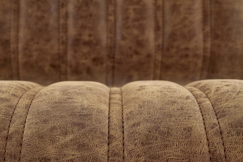 Barová židle Victis slim hnědá s opěrkou, nastavitelná, ekokůže, moderní do kuchyně Intesi