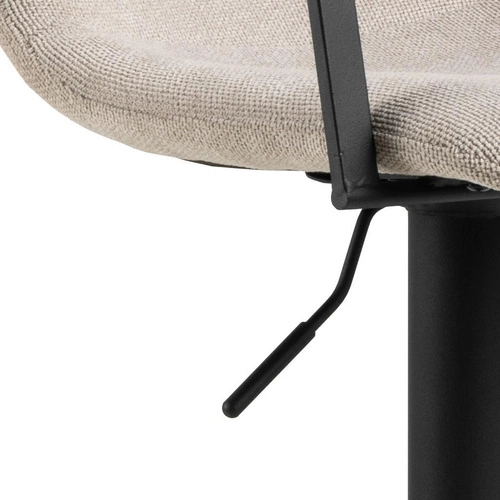 Otočná barová židle Pablo béžová s opěrkou a područkami do moderní kuchyně Actona