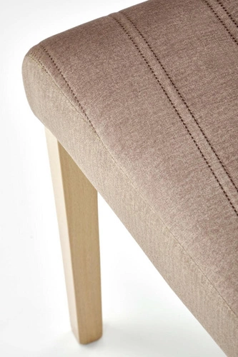 Čalouněná židle Arizona béžová do jídelny a obýváku s dřevěnými nohami Intesi