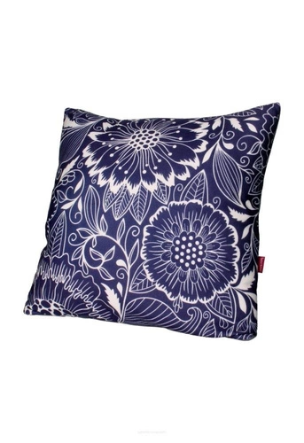 Dekorační sametový polštář Calc tmavě modrý antialergický do obýváku a ložnice