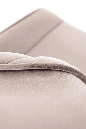 Otočená čalouněná jídelní židle z béžového veluru Veroniq Intesi moderní do jídelny a obýváku