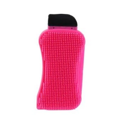 Silikonová houbová škrabka růžová