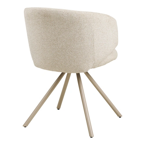 Fulham otočná čalouněná jídelní židle v pískové barvě