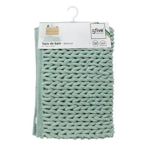 Bavlněná modrá koupelnová předložka 50x75 cm protiskluzová Colors 5five simply smart