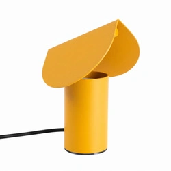 Moderní žlutá LED stolní lampa BISCUIT do obývacího pokoje