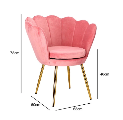 Židle Florence VIC světle růžová