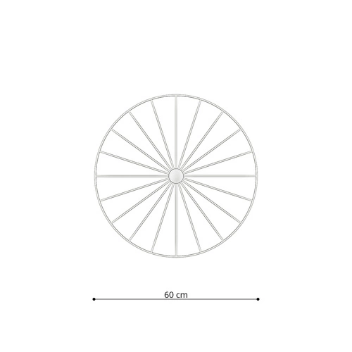 Nástěnné svítidlo SIRKEL 60 černé loftové kovové do obýváku a jídelny Thoro