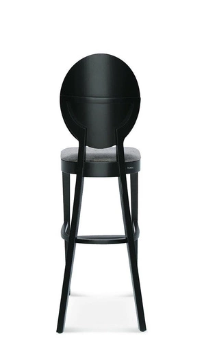 Čalouněná barová židle s opěrkou Fameg Diana, na míru, dřevěná do kuchyně a jídelny 78 cm