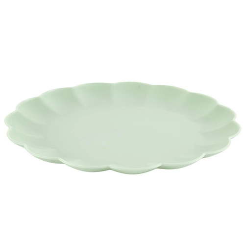 Jídelní talíř Iris 25,5 cm kulatý zelený lehký do jídelny Intesi vhodný do myčky