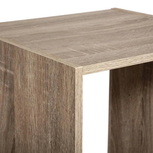 Moderní knihovna do obýváku Kali se 4 policemi z MDF v přírodním dekoru 134 cm