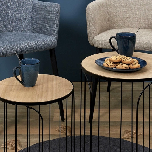 Keramický hrnek Laguna 300ml modrý boho na kávu Intesi stylový dárek