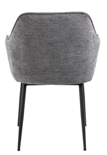 Čalouněná jídelní židle s područkami Brooke antracitová moderní Actona