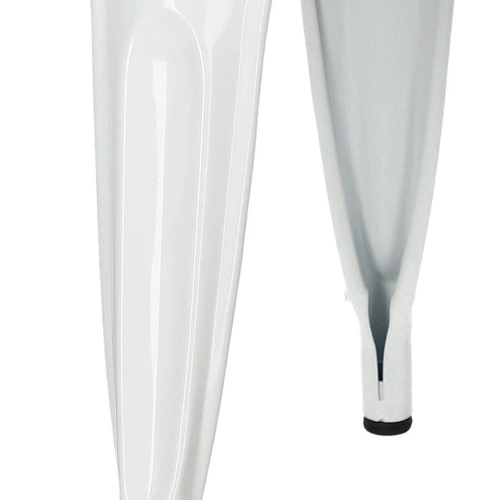 Jídelní židle Paris Wood D2.DESIGN bílá kovová s dřevěným sedákem borovice