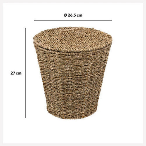 Dekorativní úložný koš 9 l boho pletený z rákosu 5five simply smart