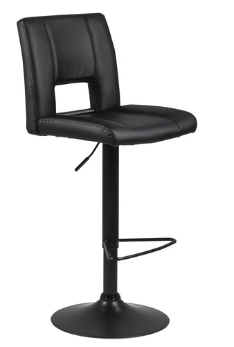 Židle barová Sylvia černá/černá