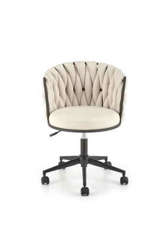 Ergonomická kancelářská židle Natol béžová otočná s nastavitelnou výškou glamour do kanceláře