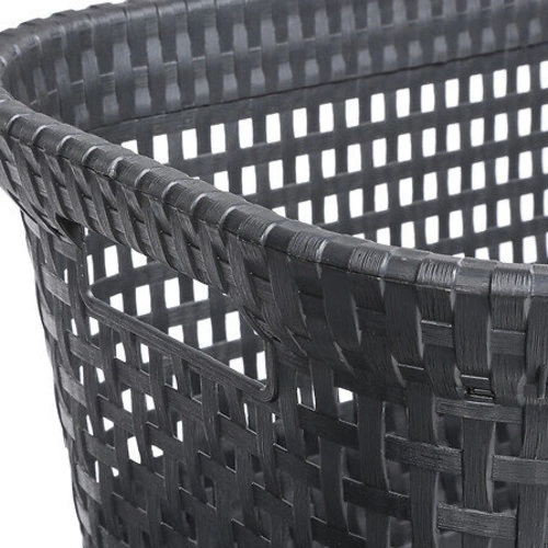 Koš na prádlo 45 l technorattan šedý