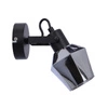 Nástěnná lampa Randi matná černá 1x15W E14 kouřové stínítko
