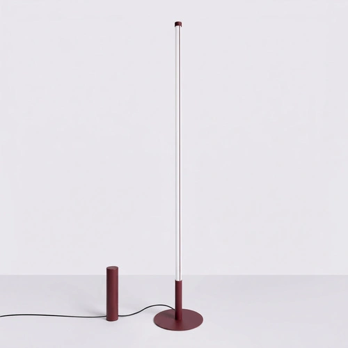 Stojací lampa do obývacího pokoje TRANG vínová moderní LED 3000K