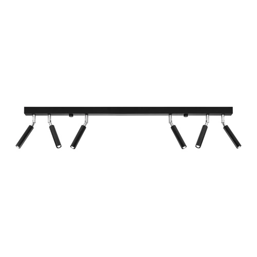 Stropní svítidlo Eyetech 6 černé moderní kovové do obýváku a kuchyně Sollux