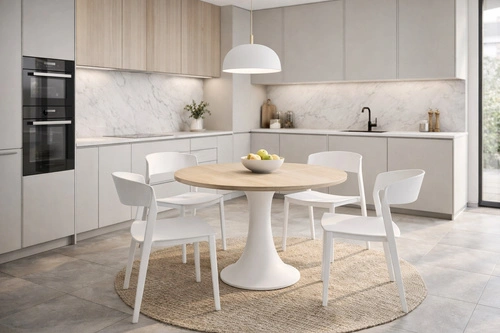 Židle Ribbon Intesi bílá moderní plastová do jídelny a kuchyně