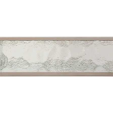 Sada 2 obdélníkových dekoračních zrcadlových stříbrných táců Ania Atmosphera