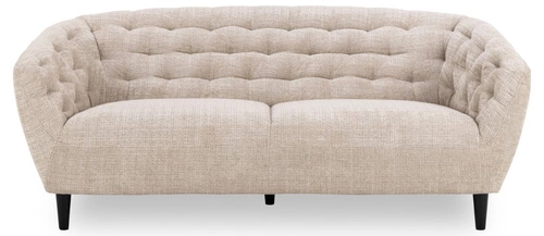 Moderní béžová třímístná pohovka Ria Actona s prošíváním do obývacího pokoje pohodlná látka