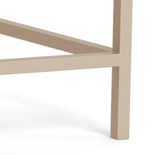 Seaford sada 2 čtvercových konferenčních stolků loft béžová do obývacího pokoje