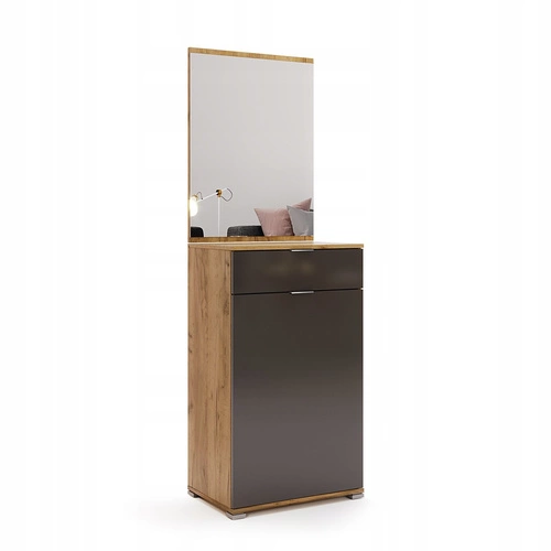 Komoda Lana 60 cm se zásuvkami dub craft šedý moderní do ložnice Intesi