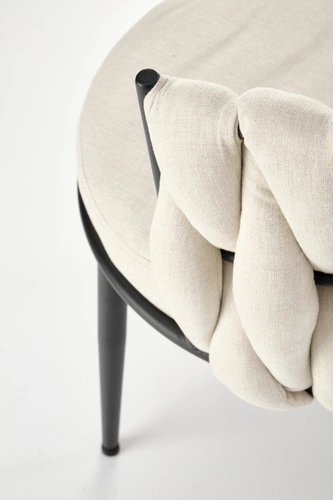 Jídelní sametová židle Wendy čalouněná glamour na černých nohách Intesi