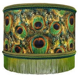 Závěsné svítidlo Aguila N 1 sametové boho 45 cm Las Plumas do obýváku nebo nad stůl