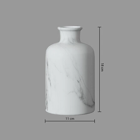 Dekorativní váza s mramorovým efektem 18cm