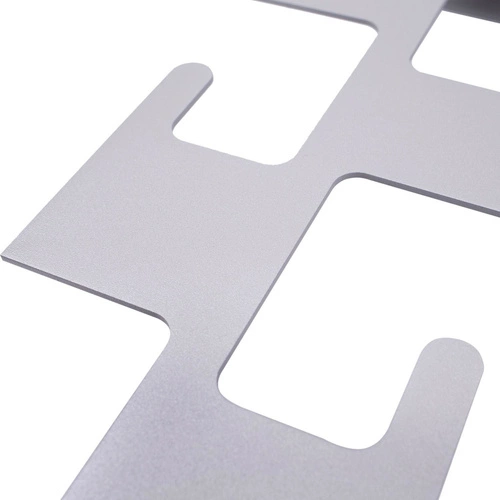 Moderní kovový nástěnný věšák do předsíně Zip Intesi šedý polomat 4 háčky