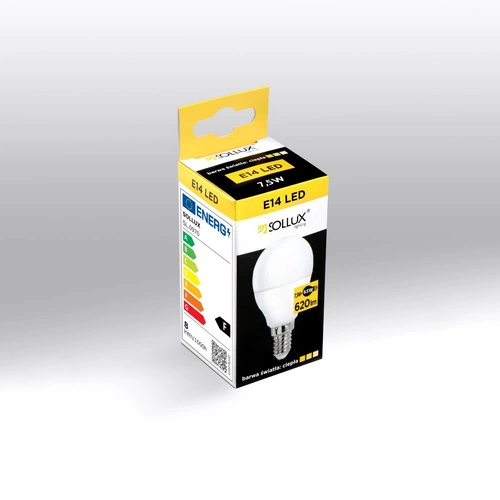 LED žárovka E14 3000K 7,5W 620lm