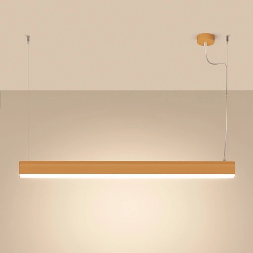 Závěsné svítidlo FARGE zlaté LED moderní nastavitelné nad stůl nebo ostrůvek 120 cm