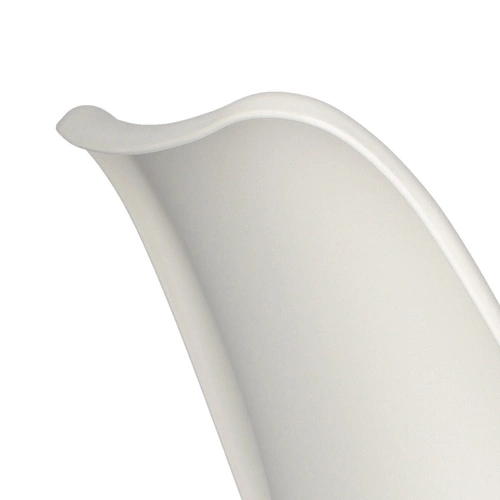 Jídelní židle Eris PP Actona bílá moderní s polštářem z eko kůže