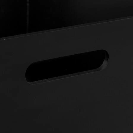 Koš na odpadky do kanceláře Bava bambusový černý moderní 27 cm 5five simply smart