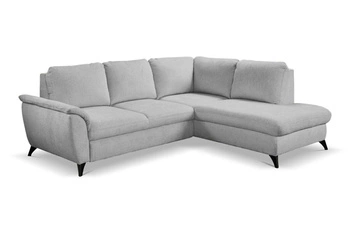 Rohová rozkládací pohovka Nevada šedá pravá s úložným prostorem do obýváku Intesi