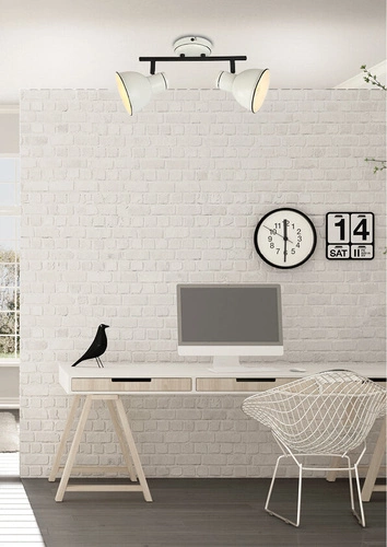 Stropní svítidlo Zumba strip 2x40W E14 bílé+černé