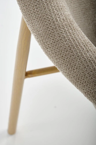 Čalouněná jídelní židle s područkami Mathilde béžová moderní Intesi