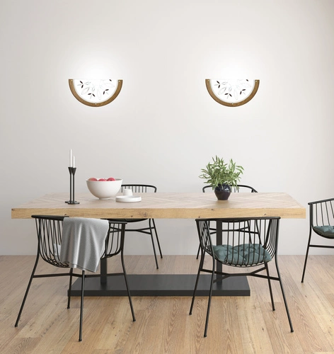 Rustica dřevěný stropní svítidlo do předsíně a jídelny klasický dub E27