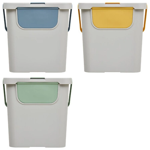 Třídicí odpadkový koš 24L 5five simply smart kuchyňský a koupelnový zelený/šedý